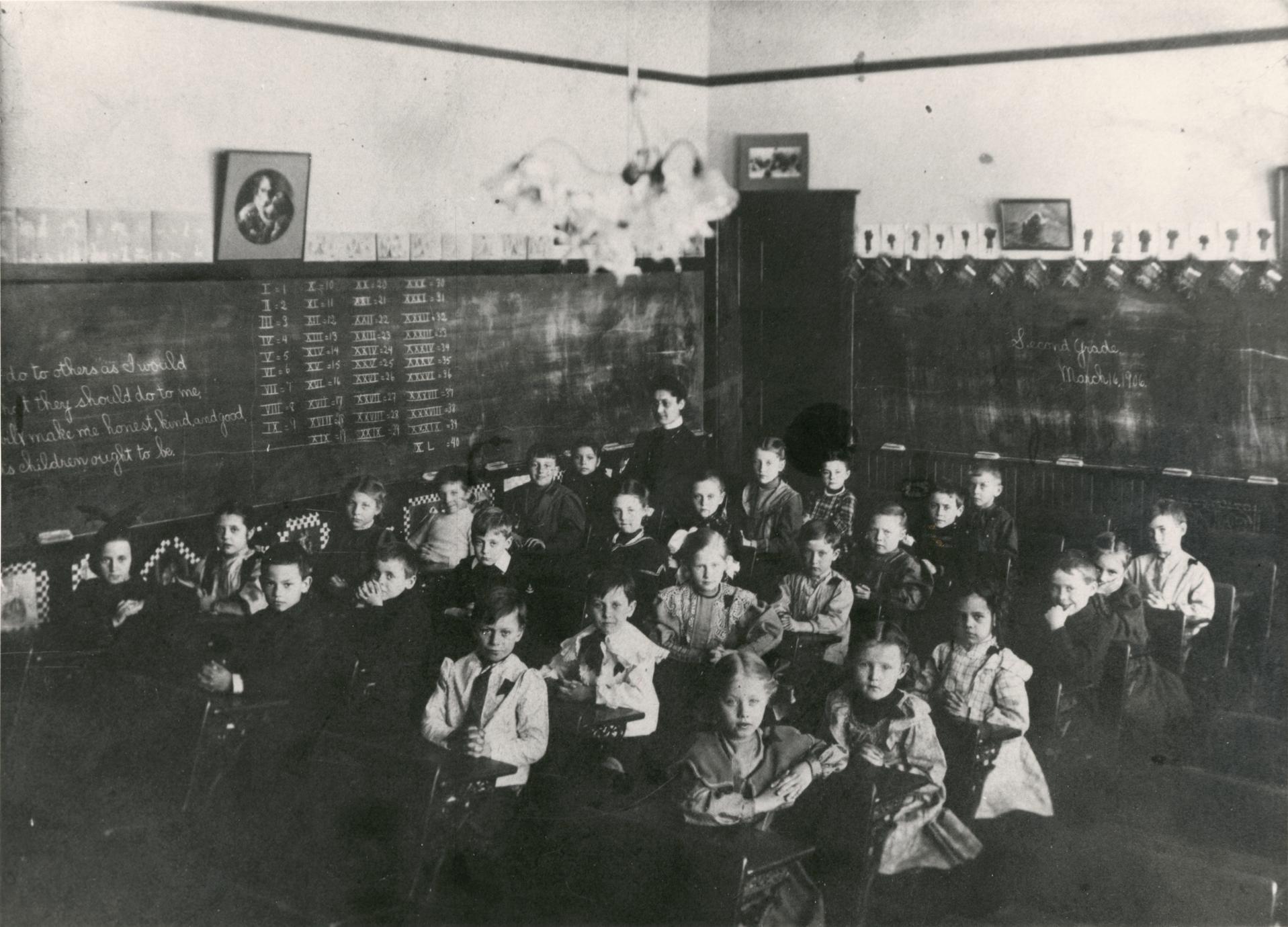 Second grade classroom picture - UWDC - UW-Madison Libraries