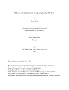 Patterns and Interactions in Complex Agricultural Systems