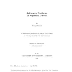 Arithmetic Statistics of Algebraic Curves