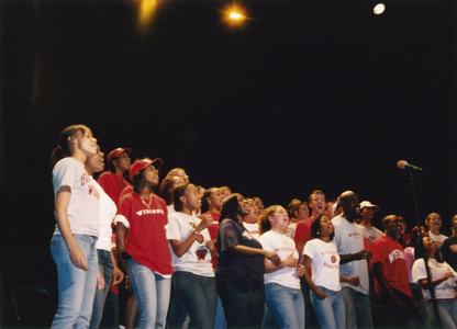 UW Gospel Choir performs during 2004 MCOR