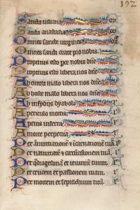 Leaf from a Book of Hours (Litany)