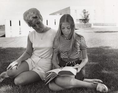 Mother and daughter - students alike, 1971