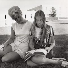 Mother and daughter - students alike, 1971