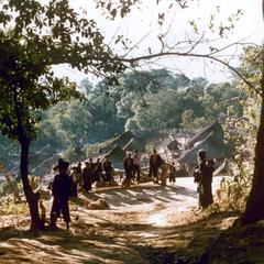 The Akha village of Sobloi in northwest Laos