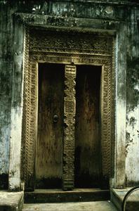 Carved Front Door on Zanzibar