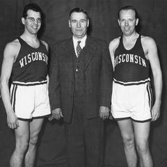 Walter Mehl (right), Chuck Fenske (left), and coach Tom Jones.