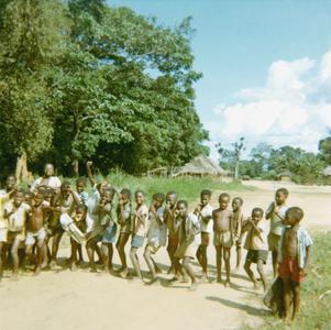 School Children at Recess in Selenge Fishing Village