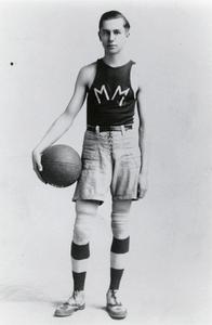 Man in a basketball uniform