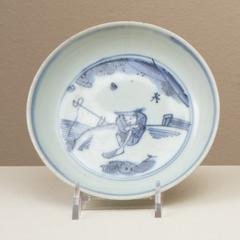 Dish with a Fisherman