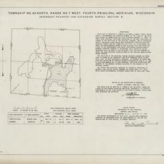 [Public Land Survey System map: Wisconsin Township 43 North, Range 07 West]