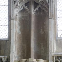 Ely Cathedral interior Lady Chapel wall carvings