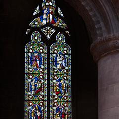 Hereford Cathedral interior north aisle windows