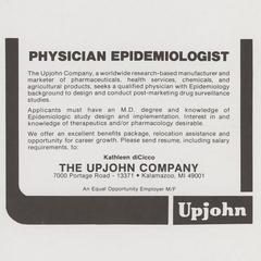 Upjohn Company advertisement