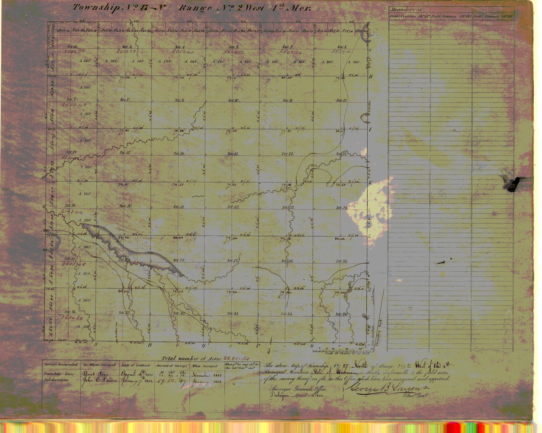 [Public Land Survey System map: Wisconsin Township 17 North, Range 02 West]