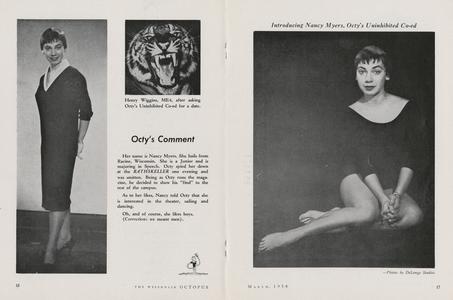 "Octy's Uninhibited Coed", Octopus, March 1958