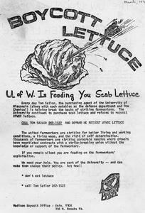 Boycott lettuce flier