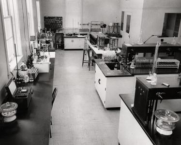 Interior view of Malt and Barley Lab with instruments