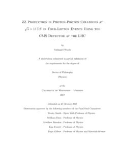 ZZ Production in Proton-Proton Collisions at sqrt(s)=13 TeV in Four-Lepton Events Using the CMS Detector at the LHC