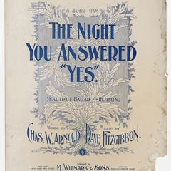Night you answered yes!