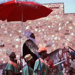 The Emir (Sarki) of Kantch on Parade During  Sallah Celebration
