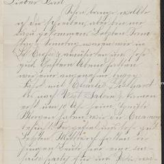 [Letter from Hanna Sternberger to her brother Karl Sternberger, July 21, 1885]