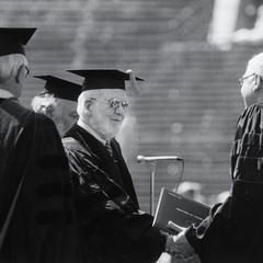 Paul Vanderbilt receiving honorary degree