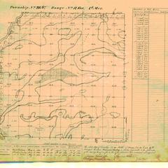 [Public Land Survey System map: Wisconsin Township 21 North, Range 14 East]