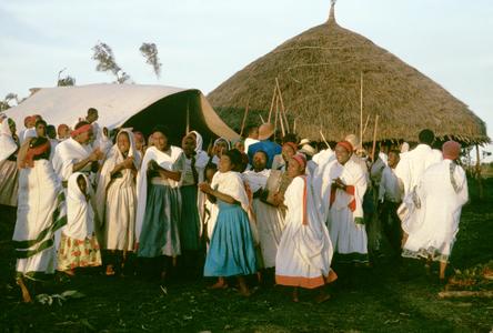 Women Chanting Traditional Abuse at Bride