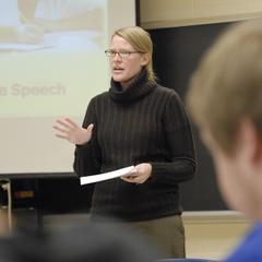 Kelly Wilz teaching, University of Wisconsin--Marshfield/Wood County, 2009