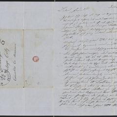 [Letter from Anton Klenert to Jakob Sternberger, December 25, 1852]