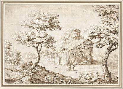 A Landscape with Figures and Buildings