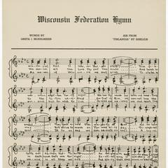 Wisconsin Federation hymn