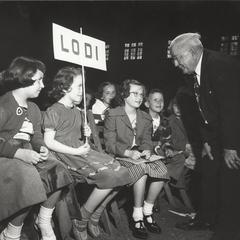 Pop Gordon with students