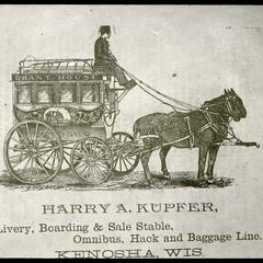 Harry A. Kupfer livery and bus advertisement