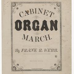 Cabinet organ march