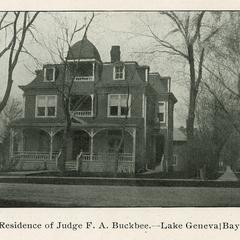 Residence of Judge F. A. Buckbee