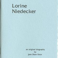 Lorine Niedecker : an original biography