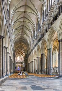 Salisbury Cathedral nave from the west end