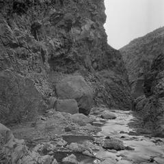 Creek running through Frijoles Canyon