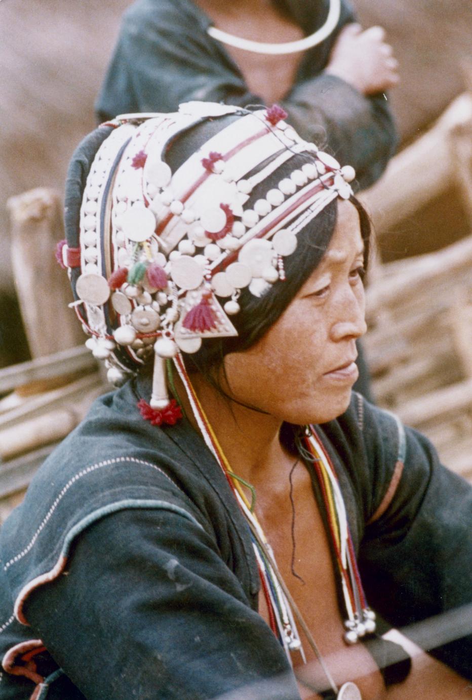 An Akha woman in the village of Sobloi in Houa Khong Province