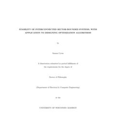 Stability of Interconnected Sector-bounded Systems, with Application to Designing Optimization Algorithms