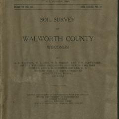 Soil survey of Walworth County, Wisconsin