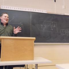 Jim Peterson lecturing, University of Wisconsin--Marshfield/Wood County