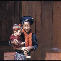 Yao woman with child