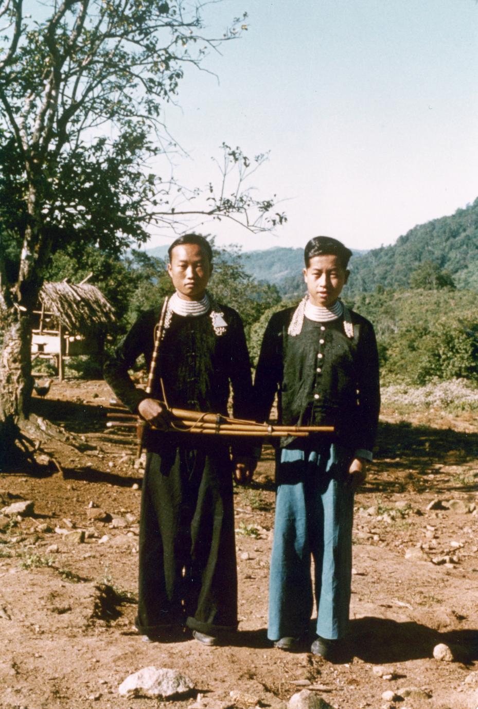 Two White Hmong young men in Houa Khong Province