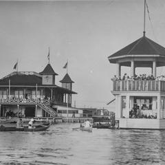 Duluth Boat Club with Band Stand