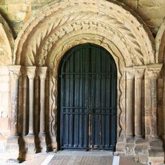 Durham Cathedral cloister door to nave