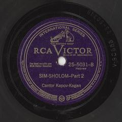 Sim-Sholom - Part 2