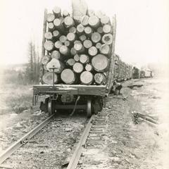 Logging train wreck