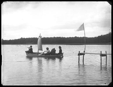 Paddock's Lake camp from lake and pier